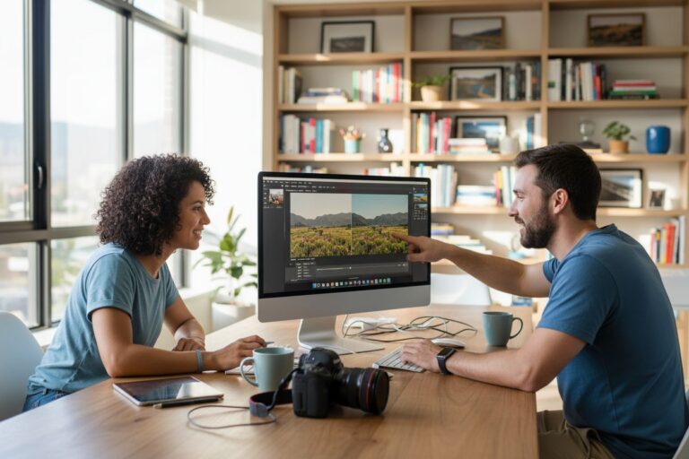 photo editing tips, amateur photographers, workspace