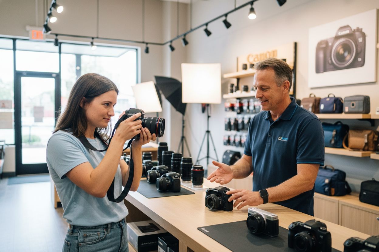 camera store amateur photographer