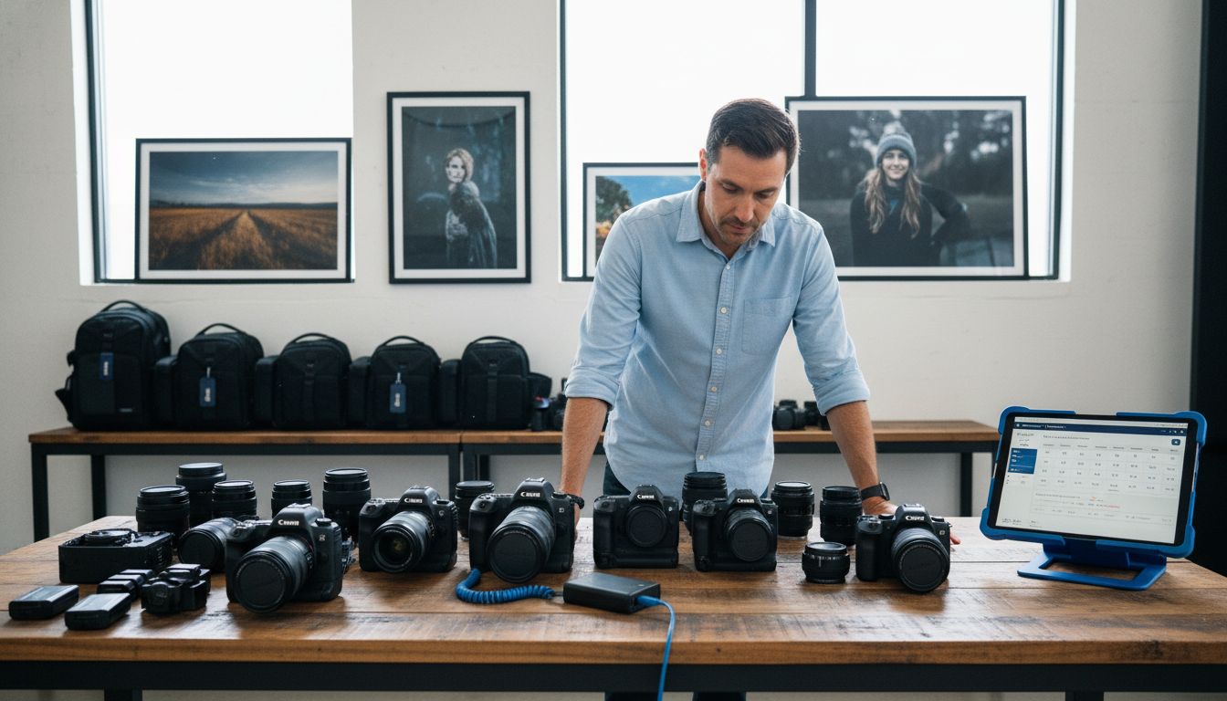 photographer gear selection