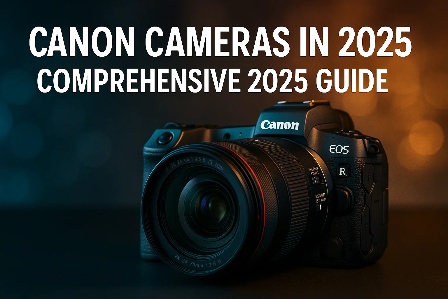 hero image for a blog titled "Canon Cameras in 2025: Comprehensive 2025 Guide"