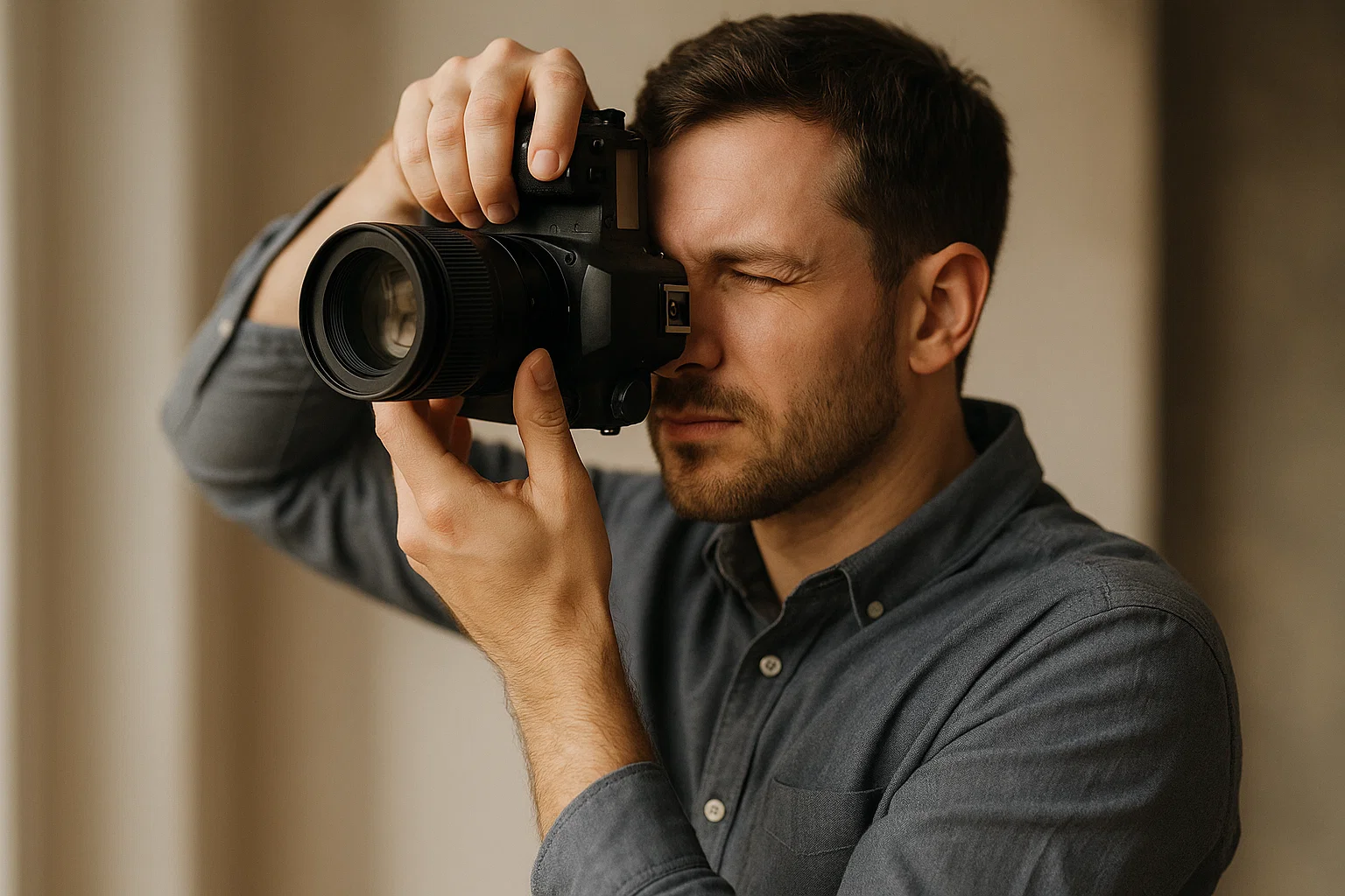 a photographer conducting Portrait Orientation