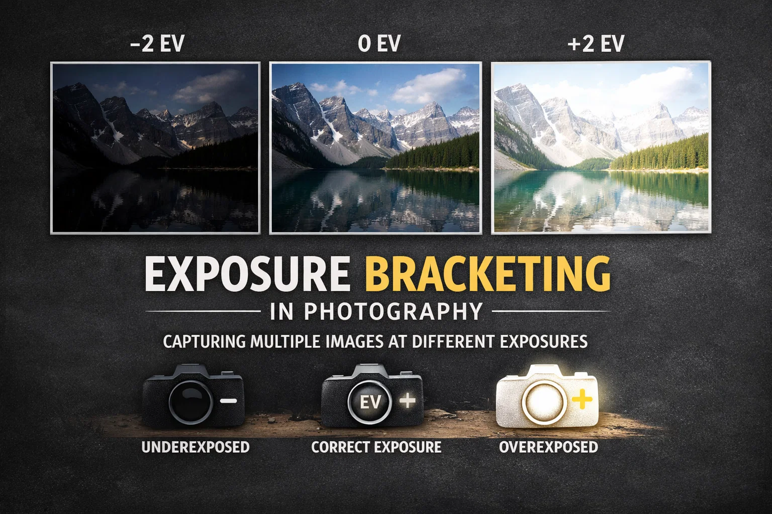 Exposure Bracketing in photography