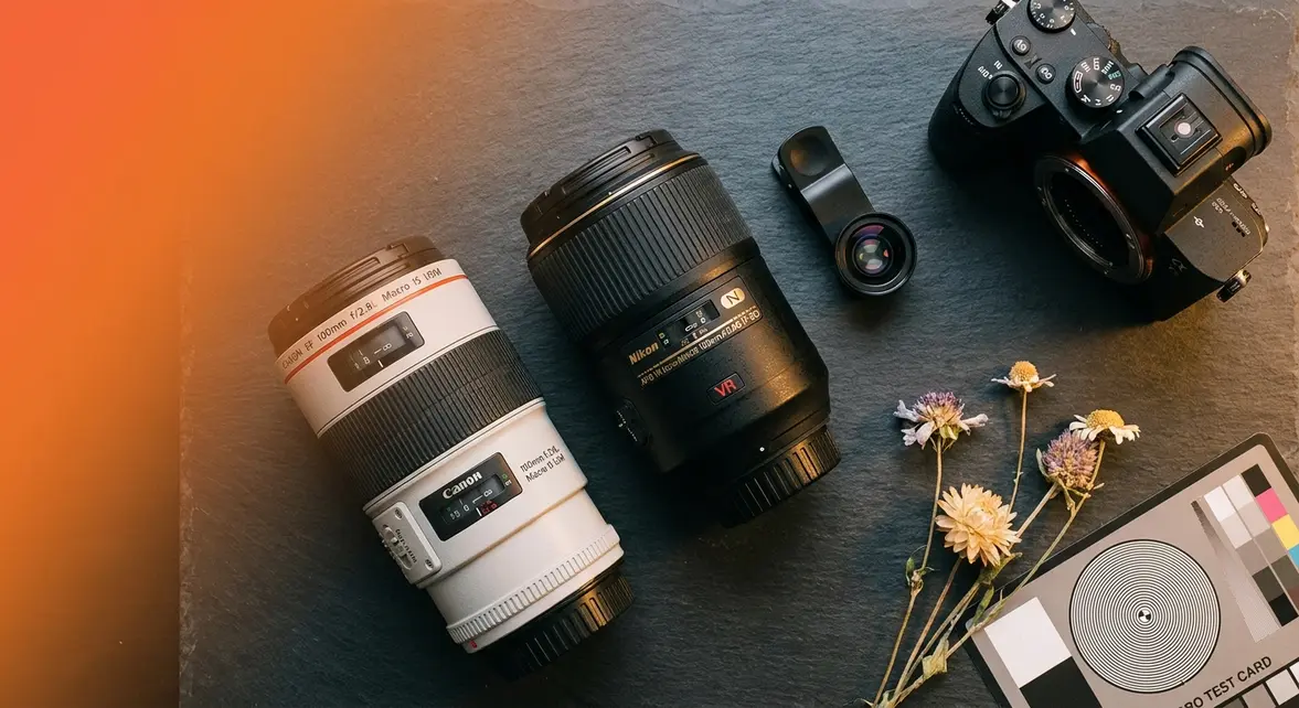 Best macro lenses comparison featuring Canon, Nikon, and smartphone clip-on options for close-up photography